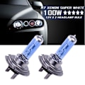 Miniatyrbillede 1 af 5: 12V H7 100W Xenon Hvid 6000k Halogen Bil Forlygte Pære Gl