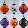 Pikkukuva 3 / 3: Halloween-paperilyhty Kannettava Riippuva Lyhty Loistava Teema P