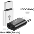 Miniatyrbild 3 av 5: 4 stycken USB C-adapter, USB C till Micro USB-adapter Typ C hane till
