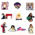 Miniatyrbillede 3 af 5: 10 stk. 3D Clog Sandaler Smykker (Taylor Swift), Sko Charms, Søde Sko Smykker til Clogs Sko Armbånd DIY