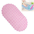 Miniatyrbillede 1 af 5: Badeværelses Anti-slip Måtte - Transparent Boble Måtte - Pink - 66*37cm - 1 stk
