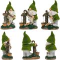 Miniatyrbillede 5 af 5: 29cm Havegnisse, Udendørs Havefigur, Stor Sjov Nisse med