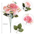 Pikkukuva 4 / 5: 4 Kukka Kimppua Teko Pioni Tekokukka Unelia Blush Ruusu