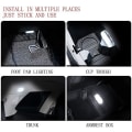 Pikkukuva 2 / 4: 4 kpl lämpimän valkoista langatonta LED-valoa auton sisätiloihin, auton LED-li