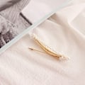 Pikkukuva 3 / 5: 2-osainen naisten hiusneula (kulta), solkityyppinen hiusneula-asuste