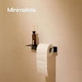 Pikkukuva 2 / 5: Hamburg Design WC-paperiteline ilman porausta I Itsekiinnittyvä seinään asennettava kylpyhuoneen WC-paperiteline I WC-rulla