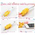 Miniatyrbillede 3 af 5: 18 stk. kabelbeskytter søde dyr kabelangreb oplader ledningsbeskytter USB opladerkabelbeskytter kompatibel A
