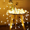 Miniatyrbild 4 av 5: Fe-lampor 10m 80 lampor - batteridriven LED Fe-lampboll