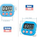 Miniatyrbillede 2 af 5: Magnetisk køkkenur med stort LCD-display, timere til madlavning