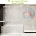 Miniatyrbillede 4 af 5: Bruseforhæng 180*180 Semi Transparent 3D Vandterning Design Bad