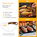 Miniatyrbild 2 av 5: Digital kötttermometer (orange) – Snabb stektermometer, Accu