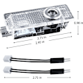 Miniatyrbilde 6 av 6: Billedør LED-lys projektor, 4-pak 3D spøkelseslys oppgradering welc
