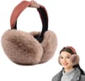 Justerbara vinteröronmuffar - Khaki, varma hopfällbara utomhusöronmuffar
