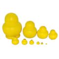 Miniatyrbillede 4 af 5: Russiske Dukker Nesting Dolls, Baby And Prank Stackable, 10 stk Håndlavet Træ Gul Sød And