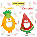 Miniatyrbilde 2 av 5: 2-pakning kjøleskapsmagnet flaskeåpner (vannmelon + ananas), Met