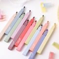 Miniatyrbillede 2 af 5: 12 stk. æstetiske søde highlightere i forskellige farver, bibel-highlightere og penne, der ikke bløder, bløde bløde mejselspids pastel-highlightere til bullet journaling, notetagning, kontorartikler