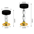 Miniatyrbillede 2 af 7: Justerbar gevind seng ramme anti-vibration værktøj, sengegavl stop,