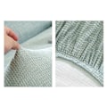 Miniatyrbillede 3 af 4: Strækbar armløs sofaovertræk, Universal armløs sofaovertræk Alle dækket sammenklappelig sofa beskytter, Nem at installere og rengøre, 3 sæder Clic Clac overtræk, Aske