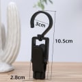 Miniatyrbilde 1 av 5: 20 stk. sorte klesklyper med hakk, roterende kroker, klips av plast