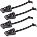 Miniatyrbild 1 av 5: 4-pack Molle Web Dominators med Bungee-snöre, Hållbart Taktiskt Webbhanteringsverktyg, Ryggsäckstillbehör, Taktiskt Växelklämma, Mångsidig Fästrem
