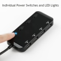Miniatyrbilde 4 av 5: (Type C)Salg - AGILITY, Full USB-uttak, USB 3.0 Power Strip Hub,