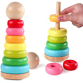 Miniatyrbilde 2 av 5: Stablebare ringer i tre