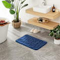 Miniatyrbillede 3 af 5: 40x60CM Mørkeblå Indgangsmåtte Bademåtte i Memory Foam Hydrofil