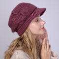 Miniatyrbilde 4 av 4: Kvinners Vinter Varm Lue Heklet Slouchy Beanie Strikket Luer Med