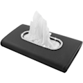 Miniatyrbillede 3 af 5: Sort - 1 Krystal Læder Bilrude Tissue Holder