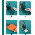 Miniatyrbild 3 av 5: (Orange) Ravioli Maker Modell, 2 i 1 Dumpling Mold Maker, Tortilla Press Maker, Hand Held Dumpling Wrapper Mold, Ravioli Maker Gadget.
