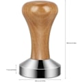 Miniatyrbillede 2 af 4: Træ Tamper, Rustfrit Stål Kaffe Tamper Rustfrit Stål Cof