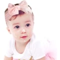 Pikkukuva 3 / 4: Baby Girl Nylon Headbands Bowknot Elastic Hair Bands Soft Cute H