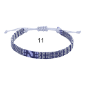 Miniatyrbilde 5 av 5: (Bleu-blanc)Ankelbånd for menn og kvinner - boho hi