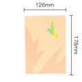 Pikkukuva 5 / 5: 3D-avautuva onnittelukortti kirjekuorella 3D-kolibrin kuvio