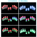 Miniatyrbild 5 av 5: LED-handskar Luminous/Färgglada, LED Rave Flashing Lighting/Multi Color för Fest/Klubb/Kväll/Jul/Race