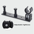 Miniatyrbillede 3 af 5: Universal håndbruserholder med 2 kroge, justerbar aluminium A