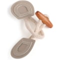 Miniatyrbillede 5 af 5: Hornknap 16 par træ PU læder horn knapper skifte knap