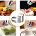 Miniatyrbild 5 av 5: 2 st pulversocker-shaker-duster, rostfritt stål pulversocker-sh