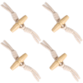 Miniatyrbillede 5 af 5: 12 par trykknapper Horn knapper Trykknap spænder Sy knapper med reb Oliventræ sy knap 1/2 hul til frakke jakke syning DIY