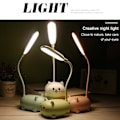 Miniatyrbillede 3 af 5: Pigernes hjerte LED bordlampe øjenbeskyttende skrivebord, elevernes seng