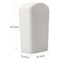 Miniatyrbillede 2 af 5: Lille affaldsbeholder med låg, 12 liter/3 gallon lille sort plastikbeholder
