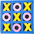 Miniatyrbild 2 av 5: Tic Tac Toe (Mini Tic Tac Toe Skumbrädspelet för barn, födelsedag