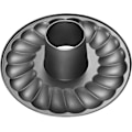 Miniatyrbillede 3 af 5: Springform kageform, sort, 18 x 18 x 5,5 cm springform krone ti