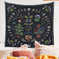 Miniatyrbillede 2 af 5: 130x150cm Mandala Vægophæng Gobelin til Natur Dekorationer Sengetæppe Tæppe til Hjem Stue Soveværelse Sovesal Dekor(E)