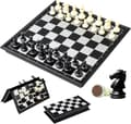 Magnetisk schackbräda (25*25cm), hopfällbar och bärbar reseschack