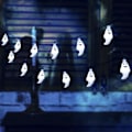 Miniatyrbilde 1 av 5: Halloween-dekorasjonslys, 3 moduser 2-PAKKE 3M 20 LED vanntette utendørs dekorative spøkelsesfe-lys for uteplass, hage, port, gård, Halloween-juledekorasjon
