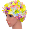 Miniatyrbillede 1 af 5: Multicolor Retro Blomster Badehætte til Kvinder