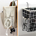 Miniatyrbillede 4 af 5: Sengside Organizer 2 stk. Sengeborde tasker Hængende kurvopbevaring Wate