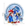 Pikkukuva 2 / 5: 32 × 30,6 cm:n 3D-seinäkoriste Mario-aiheinen lastenhuoneen sisustus