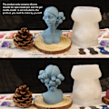 Miniatyrbillede 3 af 5: 3D silikoneform til stearinlys - 3D silikoneform til kvinde, hjemmelavet kunst hovedform